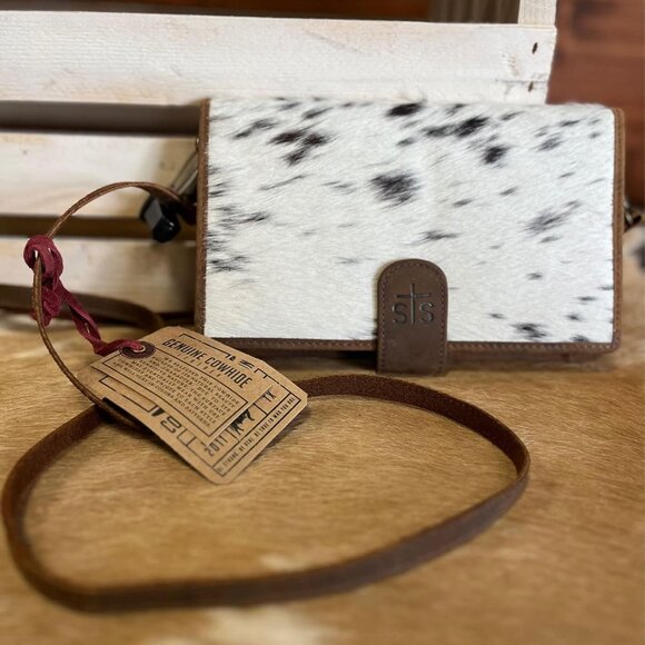 Womens Cowhide Leather Crossbody Organizer Bag with Multiple Compartments - Picture 6 of 6